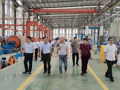 熱烈歡迎市領導一行蒞臨河南太平洋線纜調(diào)研督查